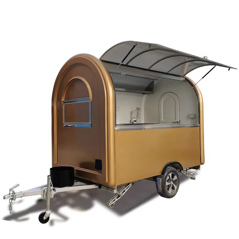 Street Food Snacks - Mobile Imbisswagen, Kaffee-Food-Trailer, Hot-Dog-Wagen, Straßenverkaufsgeräte für