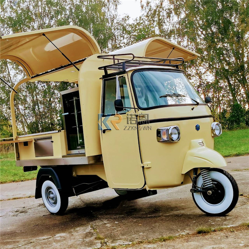 Street Food Snacks - OEM elektrischer Dreiradwagen, schneller 3-Rad-Food-Truck zum