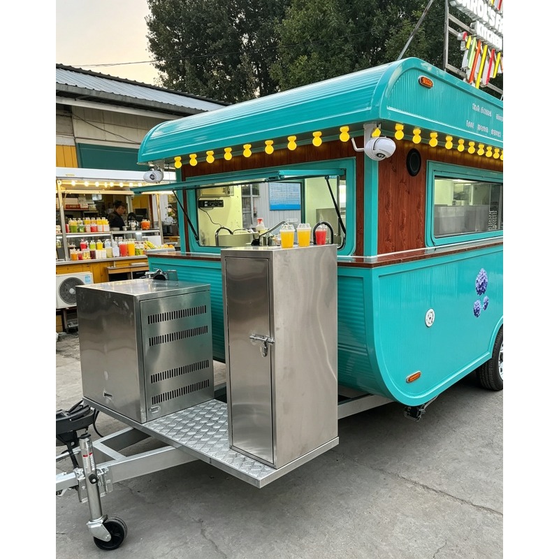 Street Food Snacks - Kommerzieller Straßenverkaufswagen für Nachtmarkt-Catering Mobiler Imbiss-
