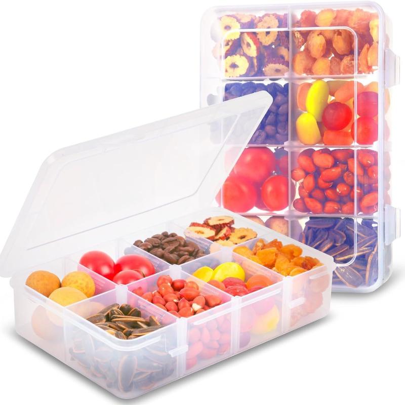 Food Snacks With Iron - 8-Gitter-Pillenetui, Snack-Box, Behälter, Kapazität, Aufbewahrungsbox mit
