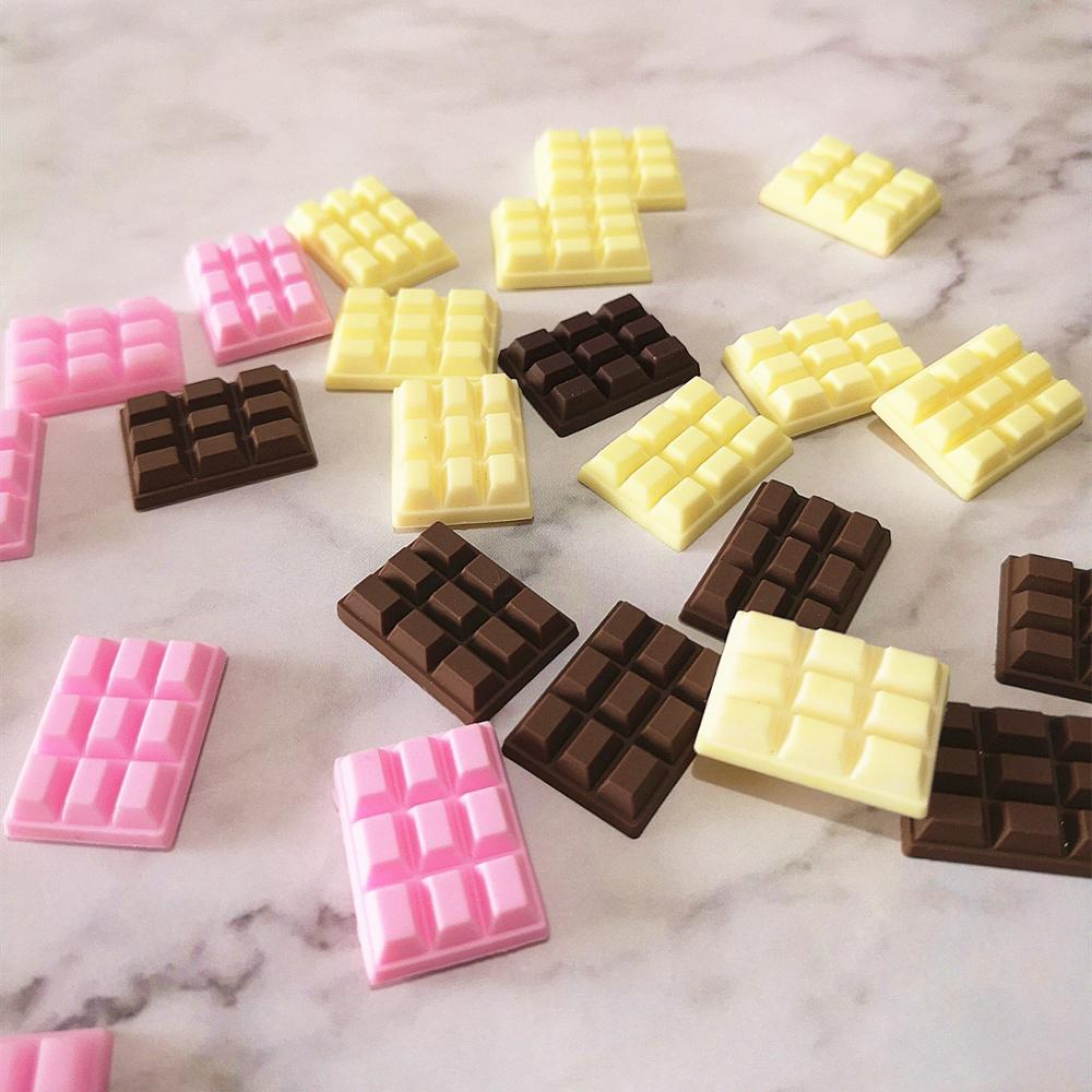 Food Like Snacks - 10 stücke 23*16mm Mix Schokolade Polymer