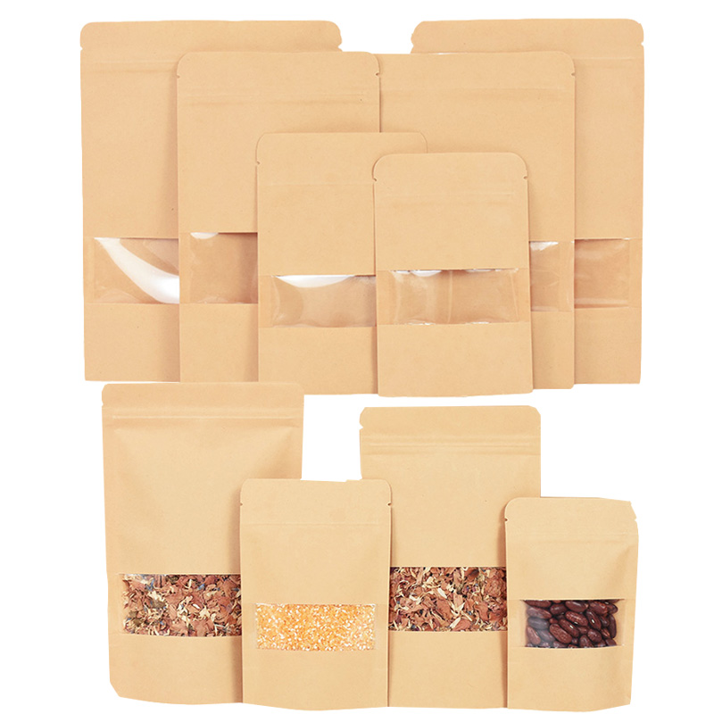 Food Like Snacks - 20/50 stücke Kraft Papier Zip-Lock Beutel