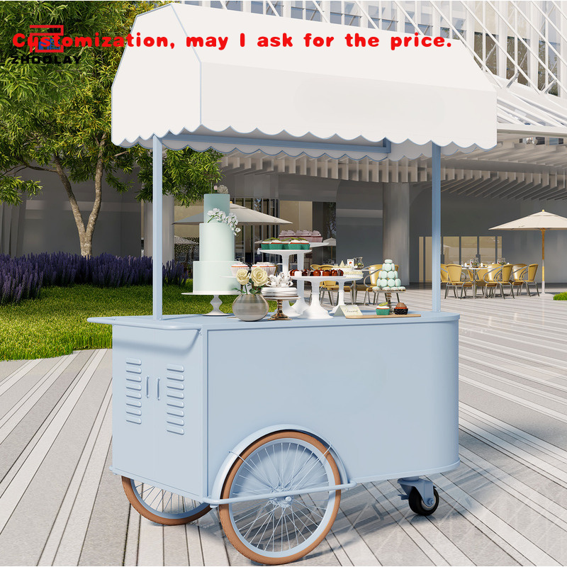 Street Food Snacks - Custom.Tragbarer Street Food Stand Mobiler Marktstandwagen