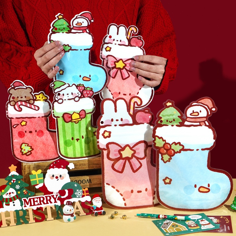 Food Like Snacks - 50PCS Nette Kunststoff Weihnachten Druckverschlussbeutel DIY