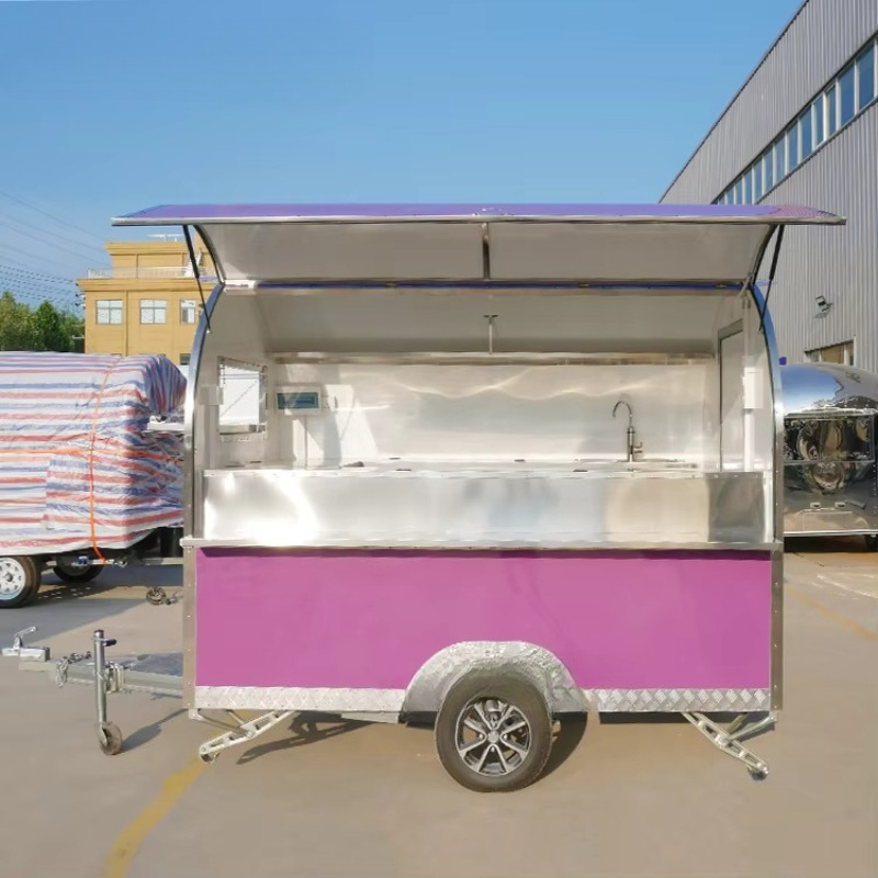 Outdoor-Imbisswagen, Verkaufss – Street Food Snacks Bewertung und Preis