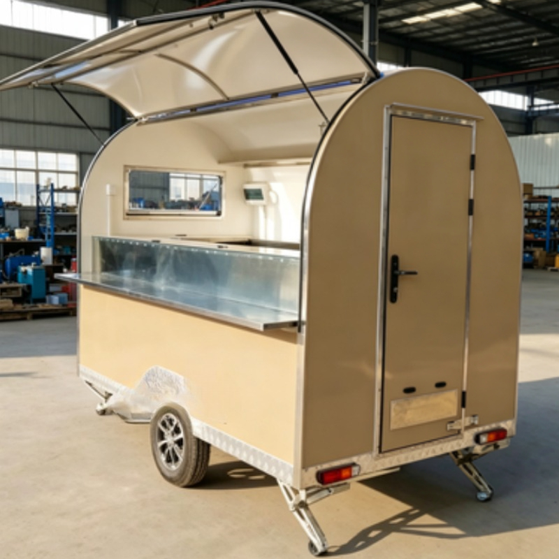 Outdoor-Imbisswagen, Verkaufss – Street Food Snacks Bewertung und Preis