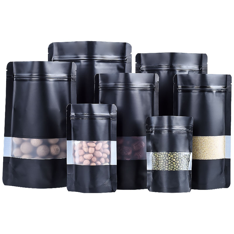 100PCS Stand-up Matte Schwarz  – Food Like Snacks Bewertung und Preis