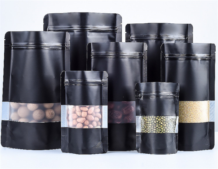 100PCS Stand-up Matte Schwarz  – Food Like Snacks Bewertung und Preis