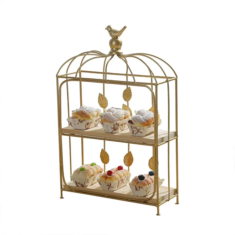 -Doppelter Vogelkäfig aus Holz – Food Snacks With Iron Bewertung und Preis